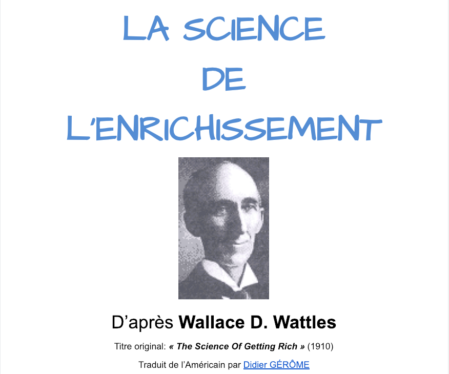Miniature : La SCIENCE DE L'ENRICHISSEMENT