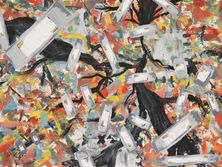 art work depicting plasters over cracks