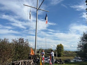 Flaggeneinholung beim MYC Baden-Baden