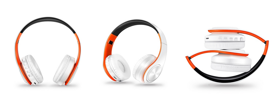Thumbnail: SoundMax V5.3 Wireless Headphones – HiFi Stereo with FM Radio & TF Card