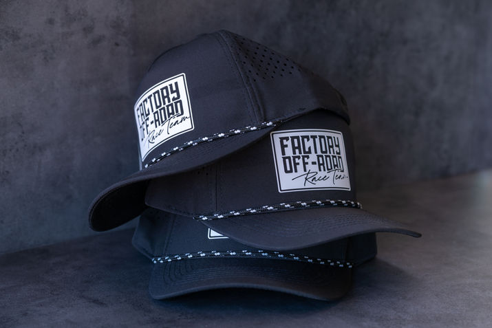 "Factory Off-Road" Rubber patch on multiple hats