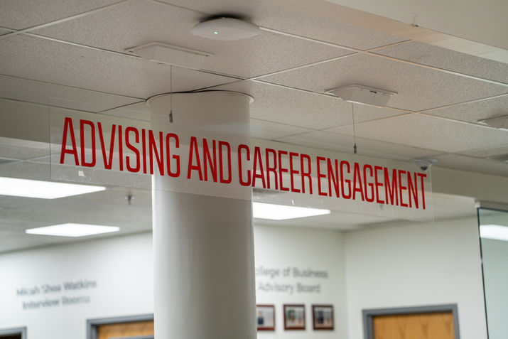 Custom hanging acrylic sign.