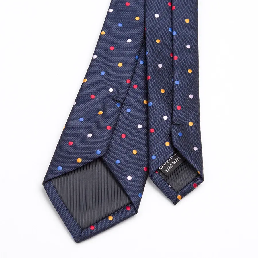 Thumbnail: Navy blue polka dot tie XGVOKH 20 Style Neck Tie Men Skinny Necktie Ties Polyester accessory