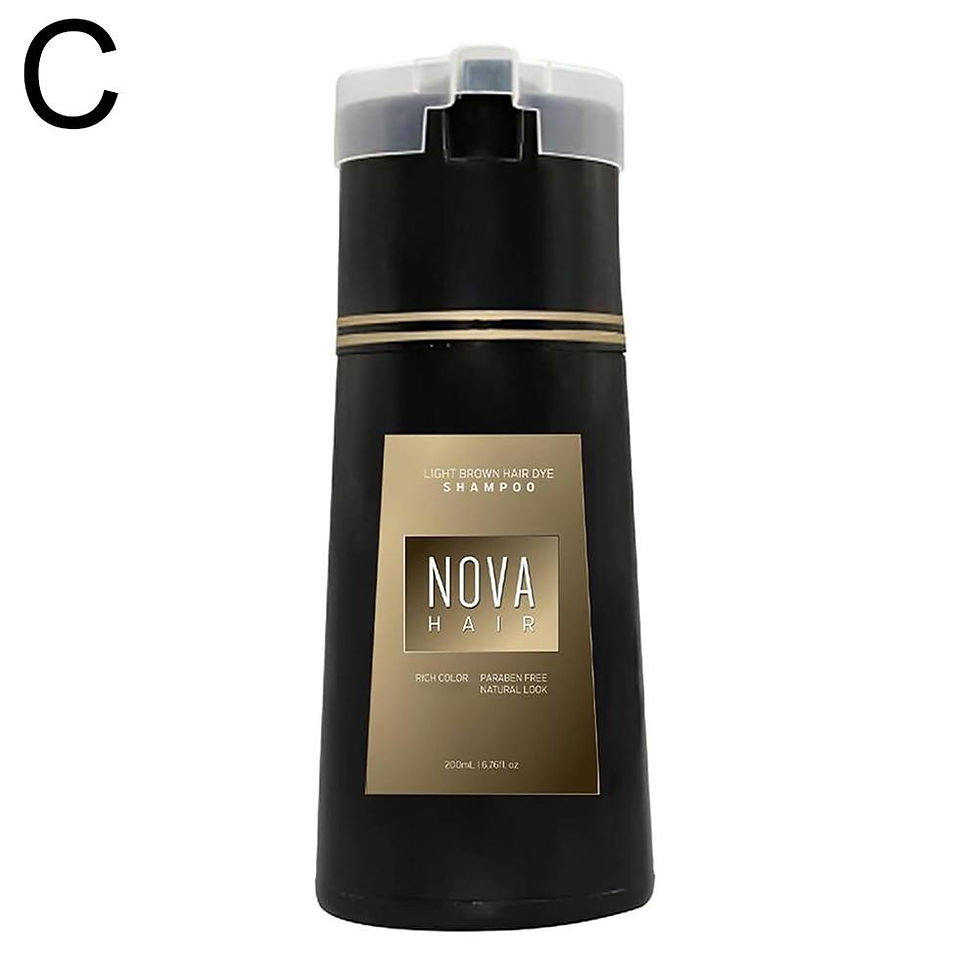 Thumbnail: Nova Hair wig care product in a black and gold bottle