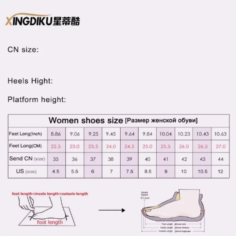 Thumbnail: Women's wedding shoes size chart and measurement guide