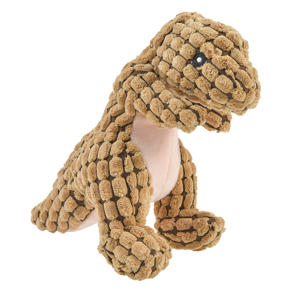 Thumbnail: Soft corduroy dinosaur plush toy for kids loungewear set