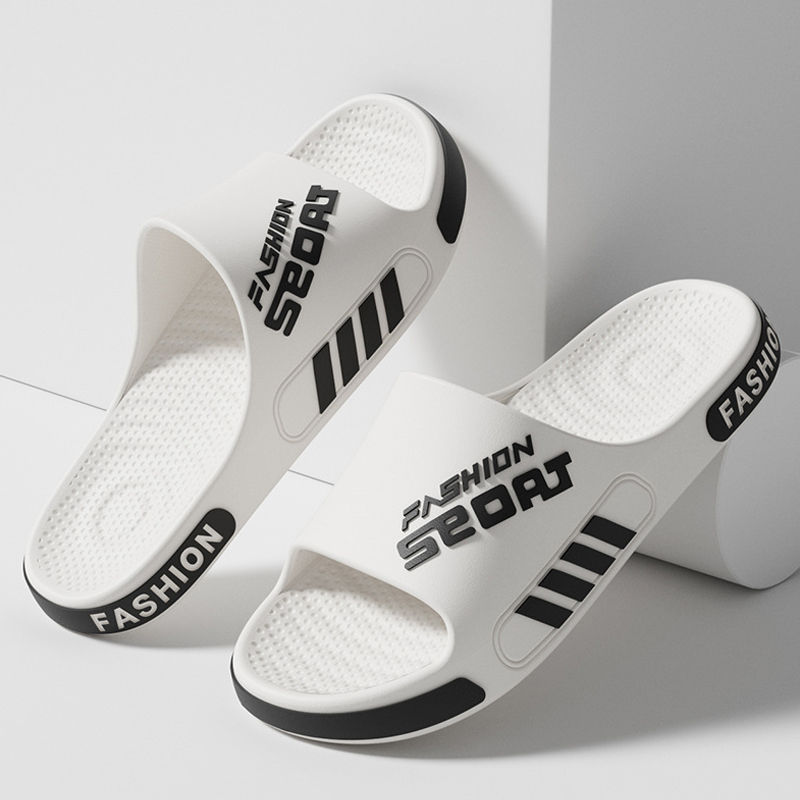 Thumbnail: White non-skid outdoor sport sandals for men