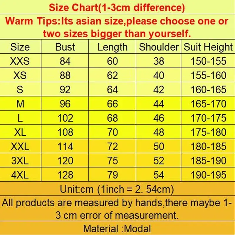 Thumbnail: Size chart for Groom Squad t-shirts with Asian sizing tips.