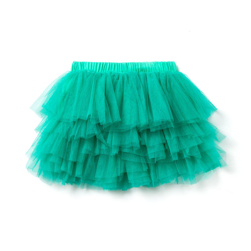 Thumbnail: Green layered tutu skirt for kids