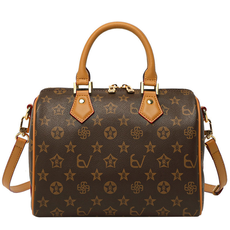 Thumbnail: Vintage designer crossbody diaper bag with star pattern