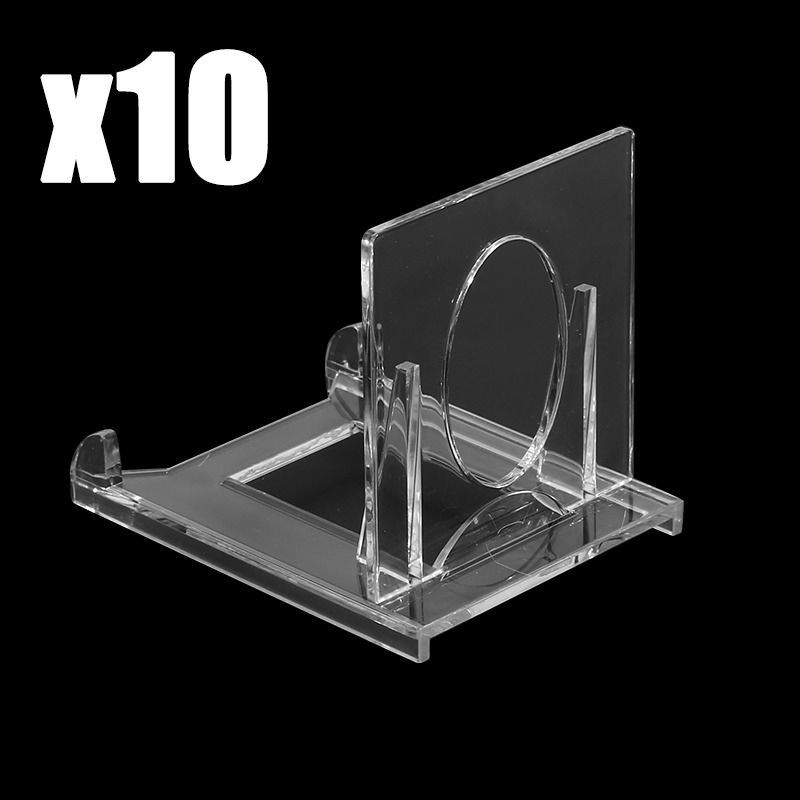 Thumbnail: 10 pack of clear plastic display stands for card holders