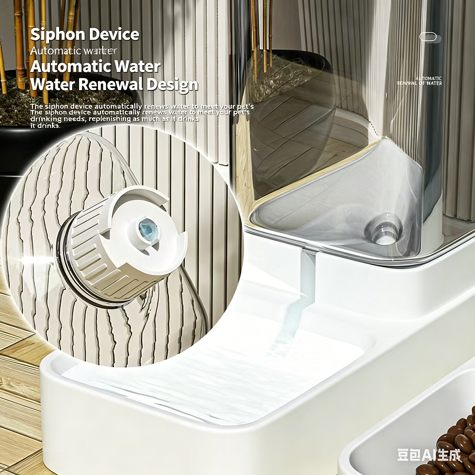 Thumbnail: Pet water dispenser with siphon automatic renewal design