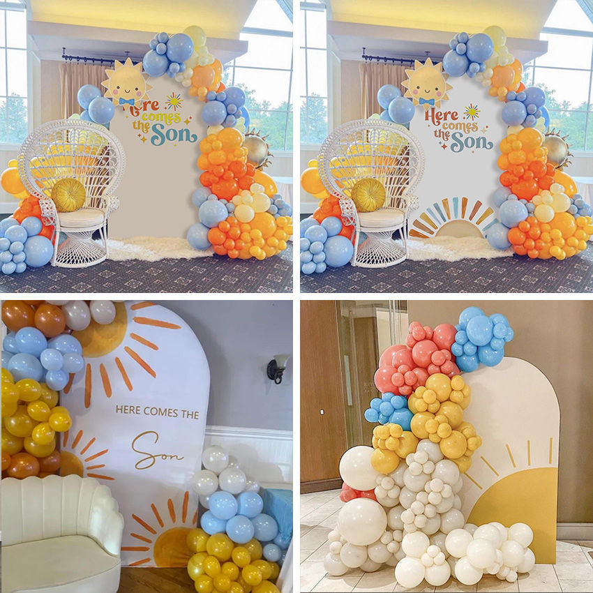 Groovy Sun Chiara Arch Wall Backdrop for kid's party