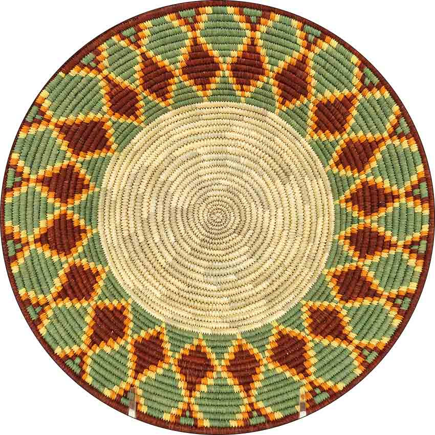 Thumbnail: Ethiopian floral basket pattern circle background