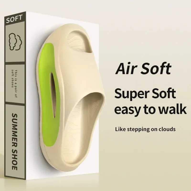 Thumbnail: Air soft summer slippers for men, easy to walk.