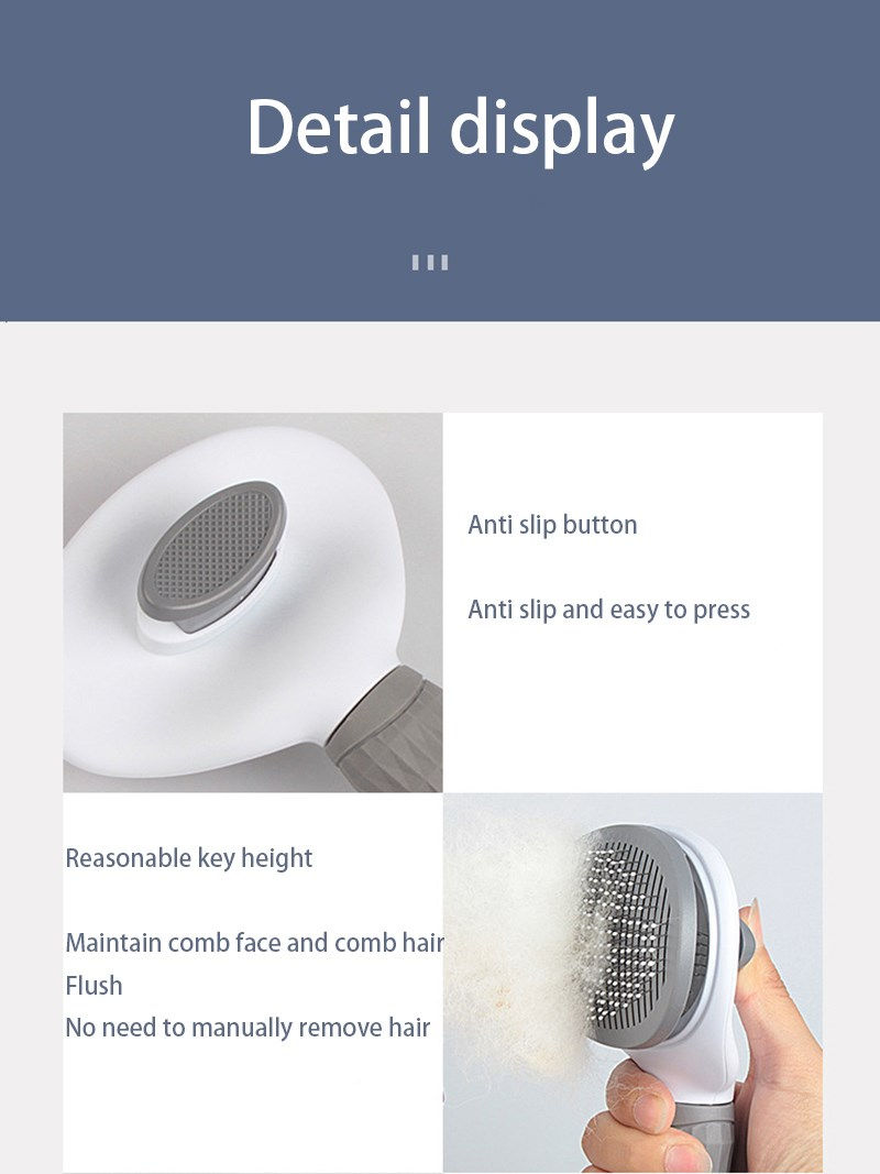 Thumbnail: Detail display of pet hair remover brush features