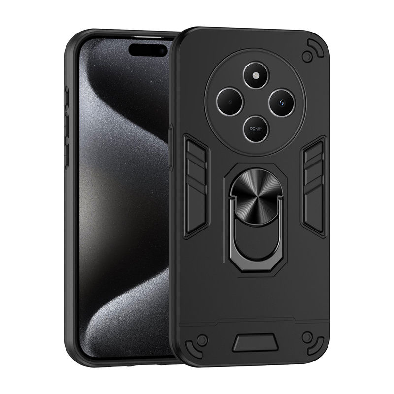 Thumbnail: Black shockproof armor case for Xiaomi Poco C75 4G