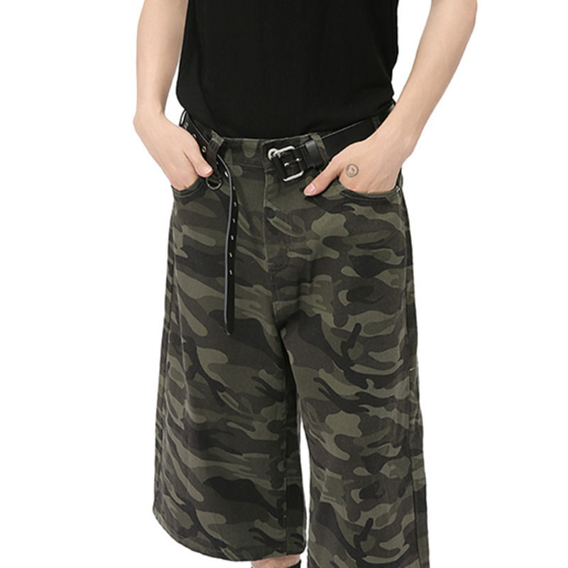 IEFB American style men's camouflage calf-length shorts