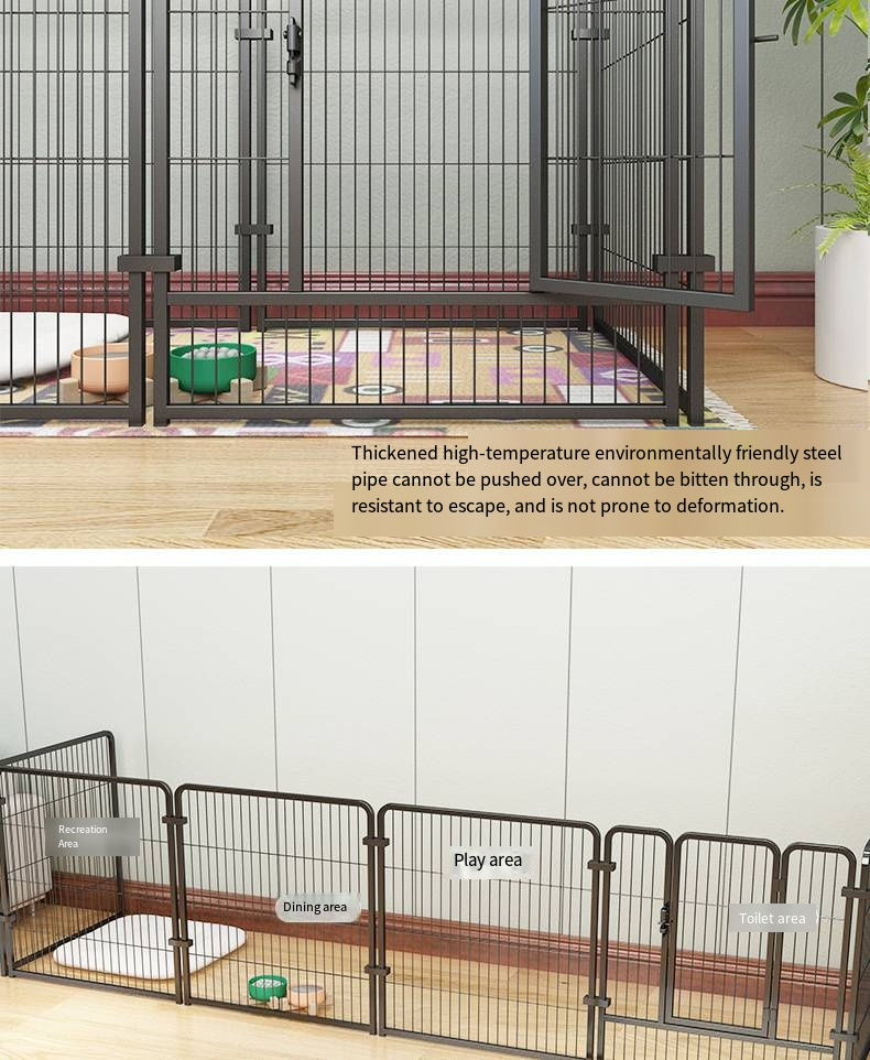 Thumbnail: Durable steel indoor pet enclosure for cats and dogs