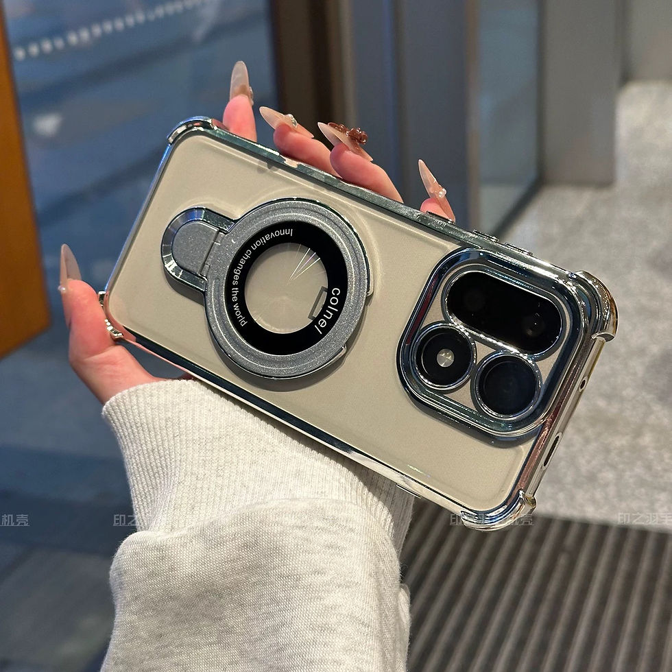 Thumbnail: OnePlus 15 magnetic case with luxury plating and airbags.
