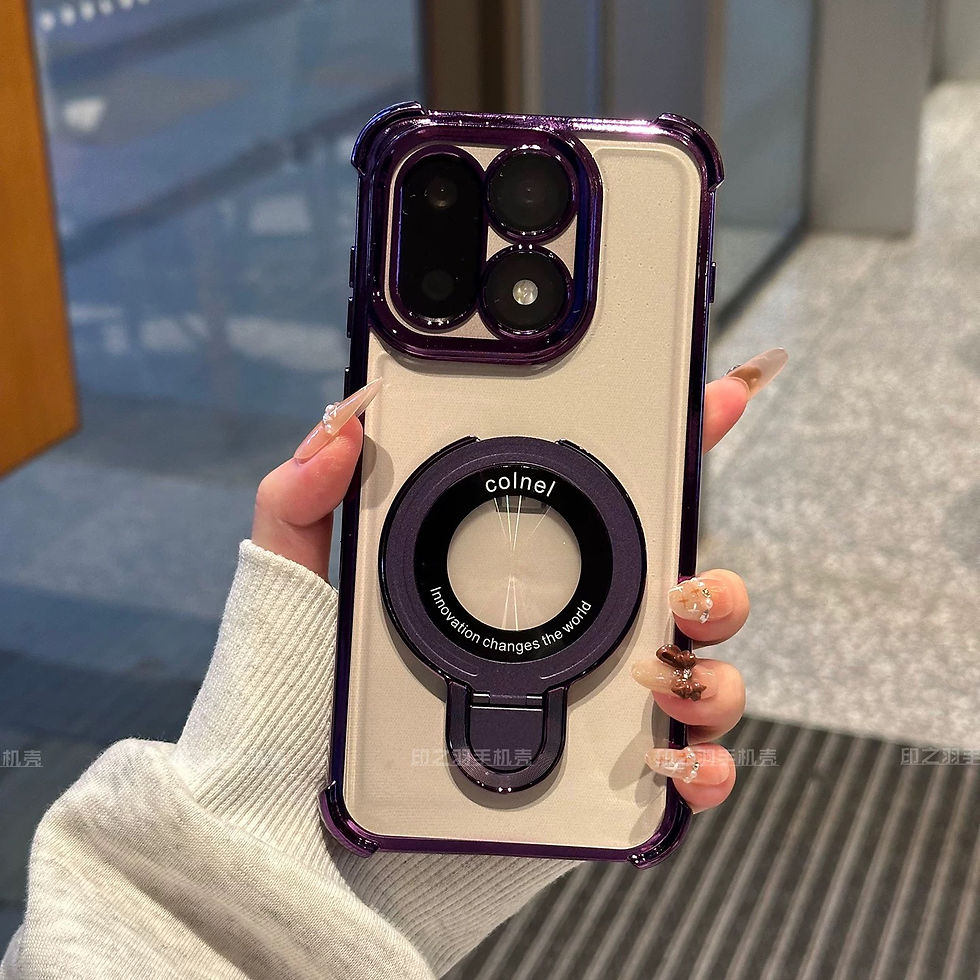 Thumbnail: Purple magnetic holder case for OnePlus 15 phone