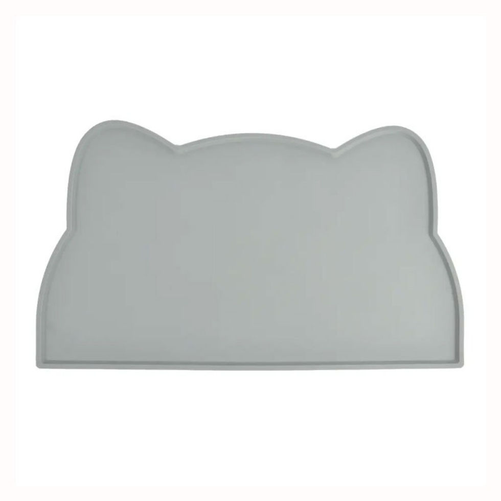 Thumbnail: Gray cat-shaped pet lick mat slow feeder