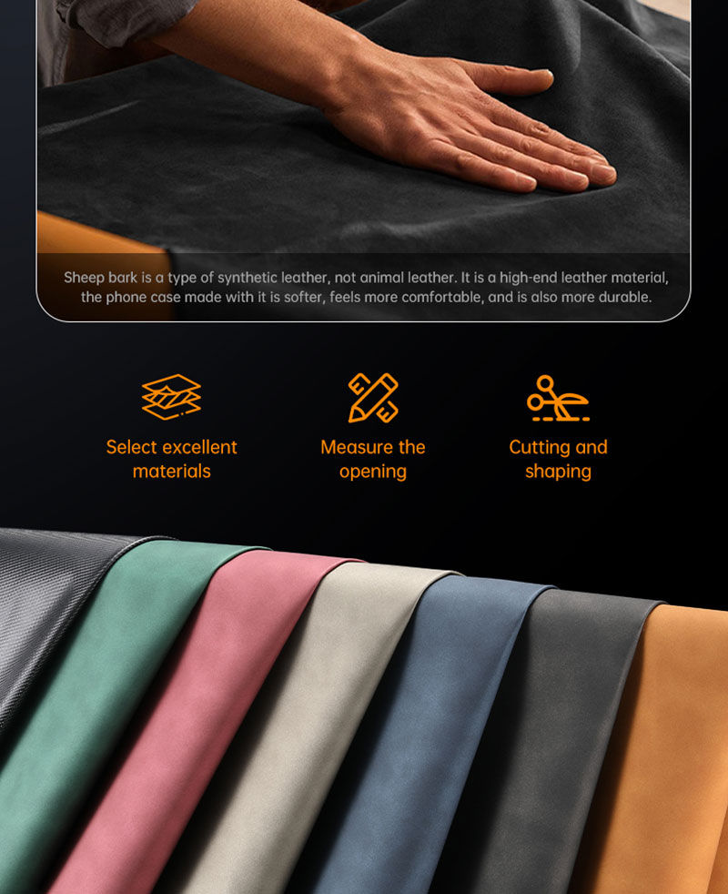 Thumbnail: Hand feeling premium leather for Moto Edge 70 phone case