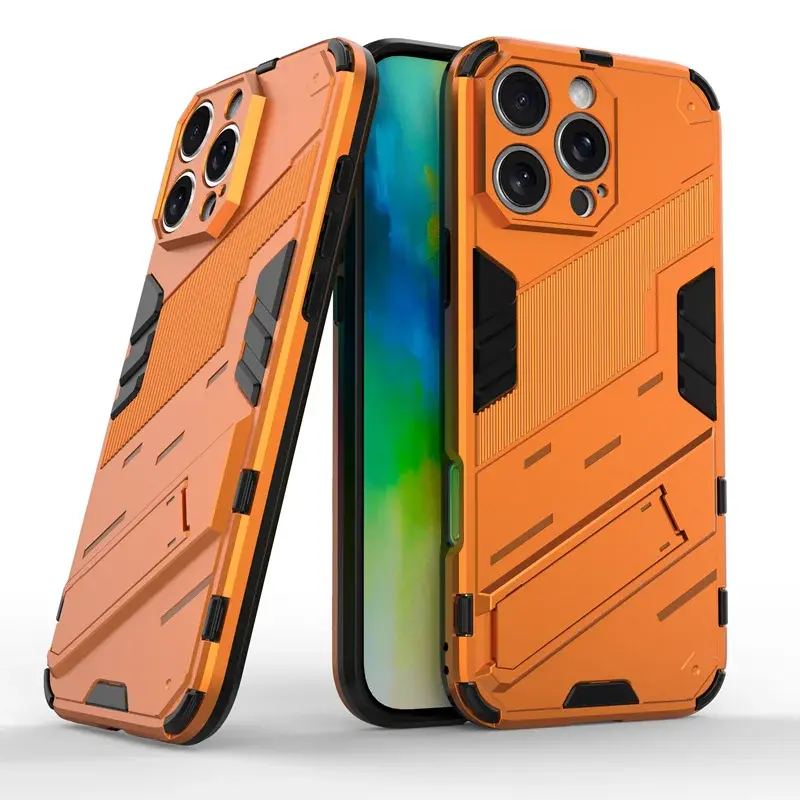 Orange armor shockproof magnetic case for iPhone