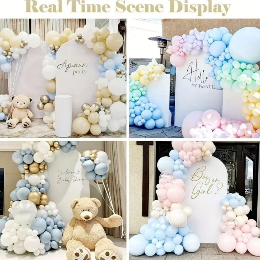 White arch backdrop covers for birthday and wedding events