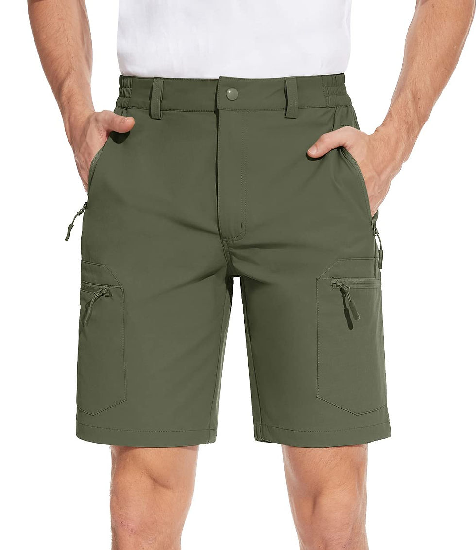 Thumbnail: TACVASEN army green quick dry cargo shorts for men