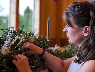 Ruth at work at a wedding in 2024