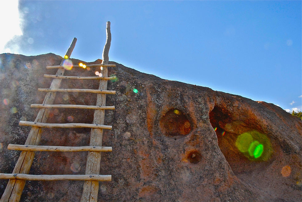 Tsankawi Ruins Ladder: Bandelier National Monument