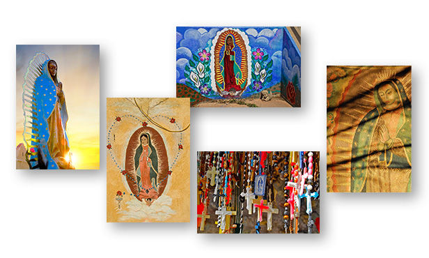 Boxed Set of 5 Color Our Lady of Guadalupe Greeting Cards