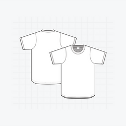 Vector mockup design service, perfect for casual wear and apparel design projects