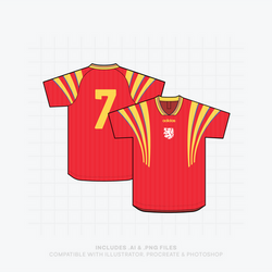 Premium vintage nike jersey vector mockup template for showcasing custom designs with realistic details