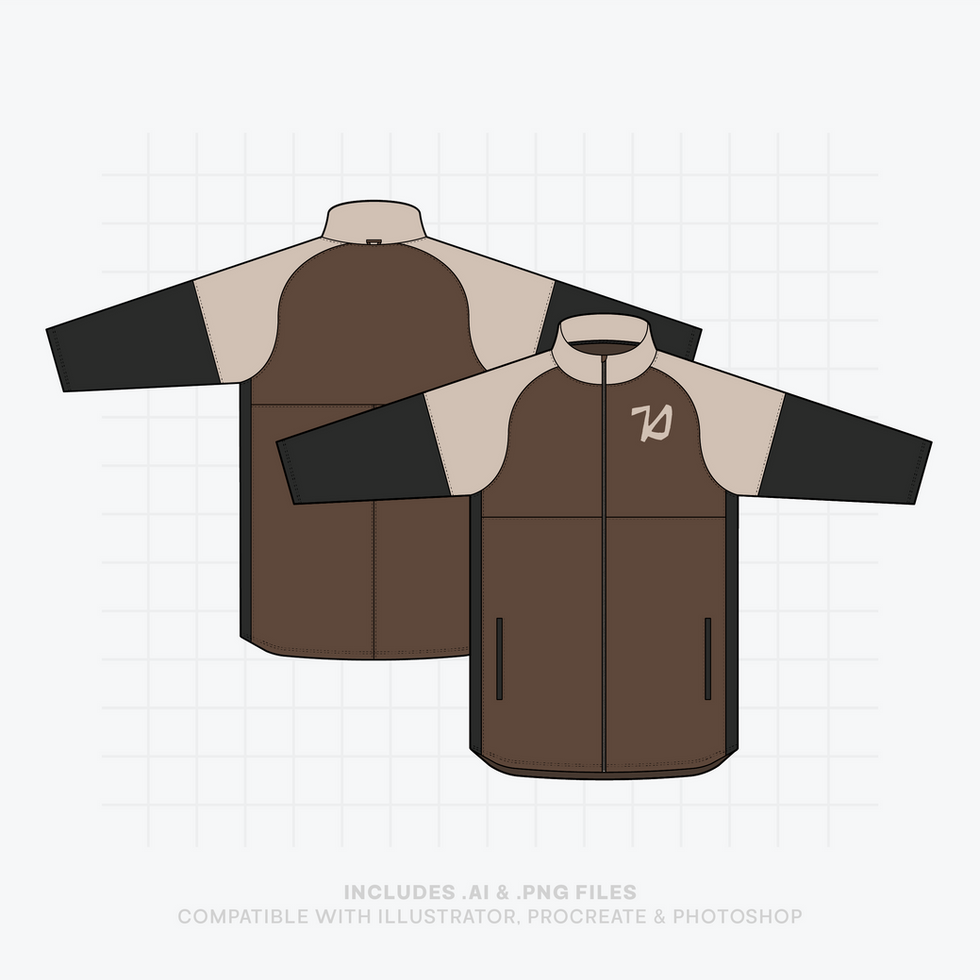 Customizable raglan fleece vector mockup template for fashion designers and streetwear brand showcases