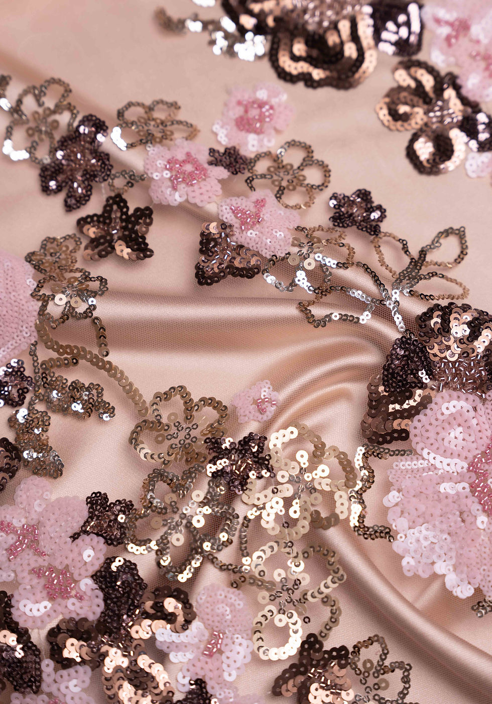 Thumbnail: Premium Floral Embroidered Tulle Design No: 1277