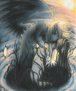 Recalibration, Coming into balance, making Adjustments, getting unstuck, Light and Darkness dance, Luciferian, See the light, feel the light, storm