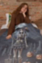 Miniatura: Jogo De Lençol Estampado -  Caveira (Opção de todos tamanhos)