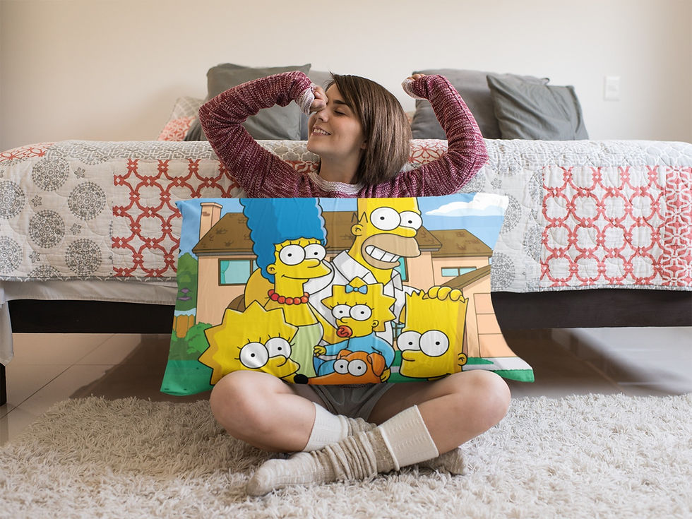 Miniatura: Jogo De Lençol Estampado - Os Simpsons (Opção de todos tamanhos)