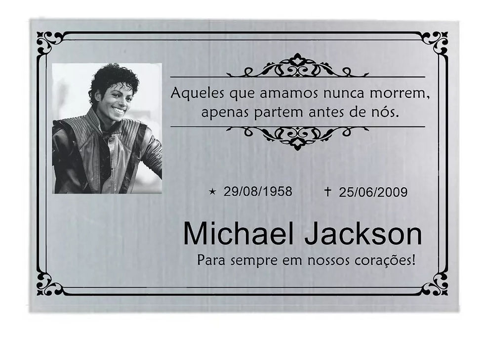 Miniatura: Placa Em Alumínio Para Homenagem/ Jazigo (Lápide-Túmulo)