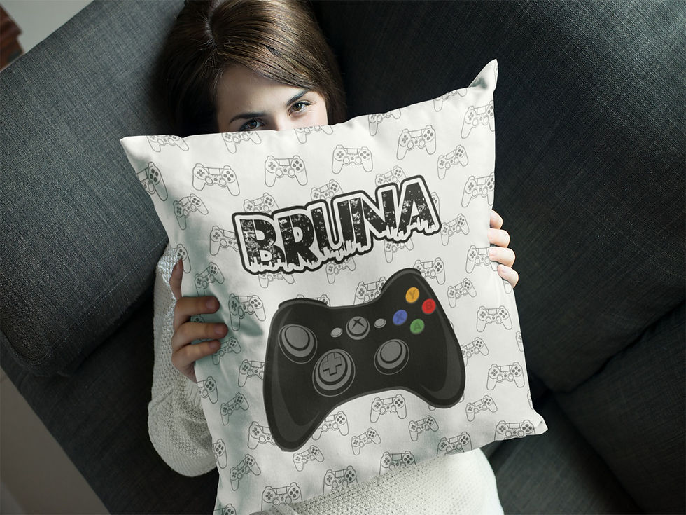 Miniatura: Kit 02 Almofadas Decorativa - Controle Gamer- Seu Nome Estampado