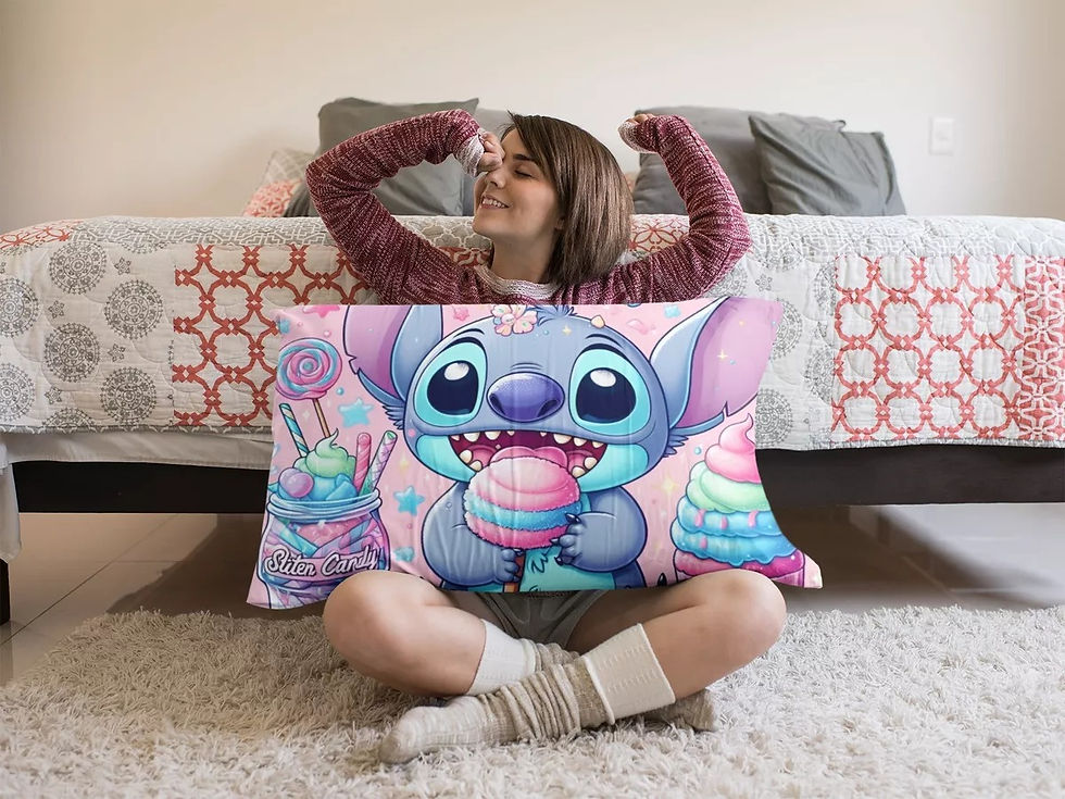 Miniatura: Manta Microfibra Rosa Lilo Stitch Doçura