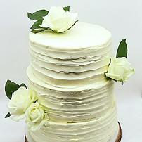 Semi Naked Wedding cake tourbillon Martine Pâtisserie