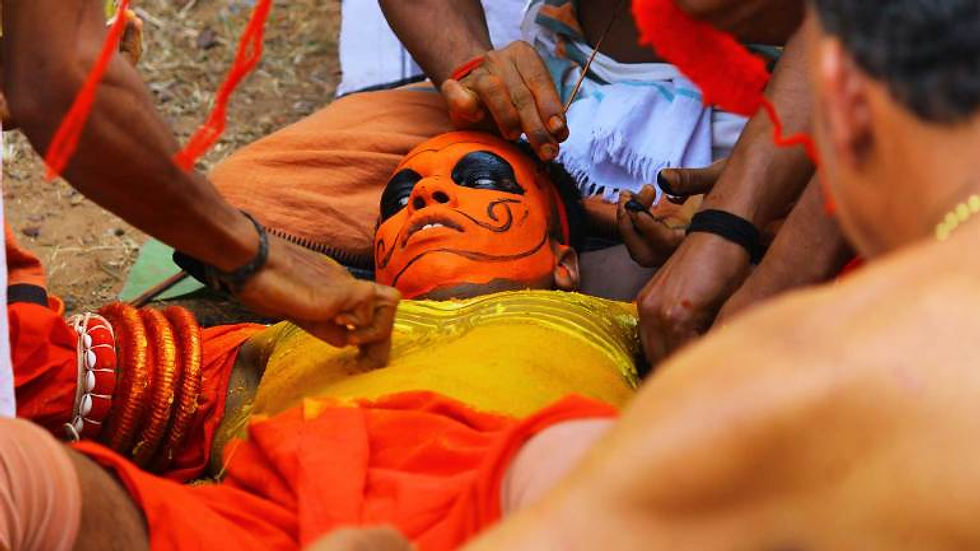 Man-to-God-Theyyam-Make-up