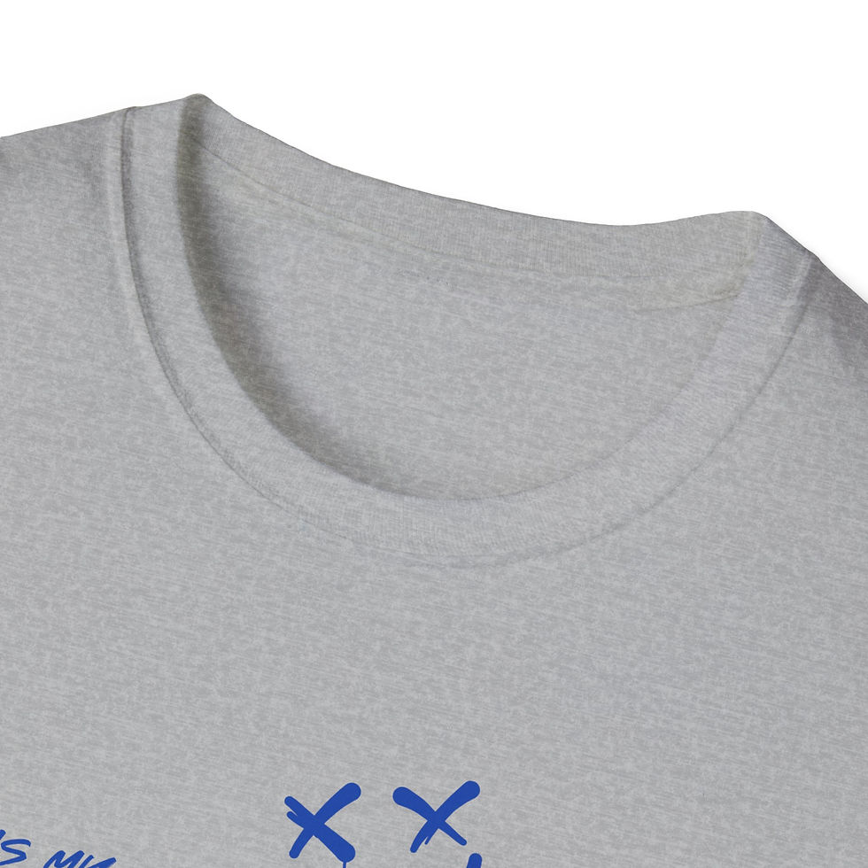 Thumbnail: Blue  "It's My Season" Blue Script Smiley T-Shirt