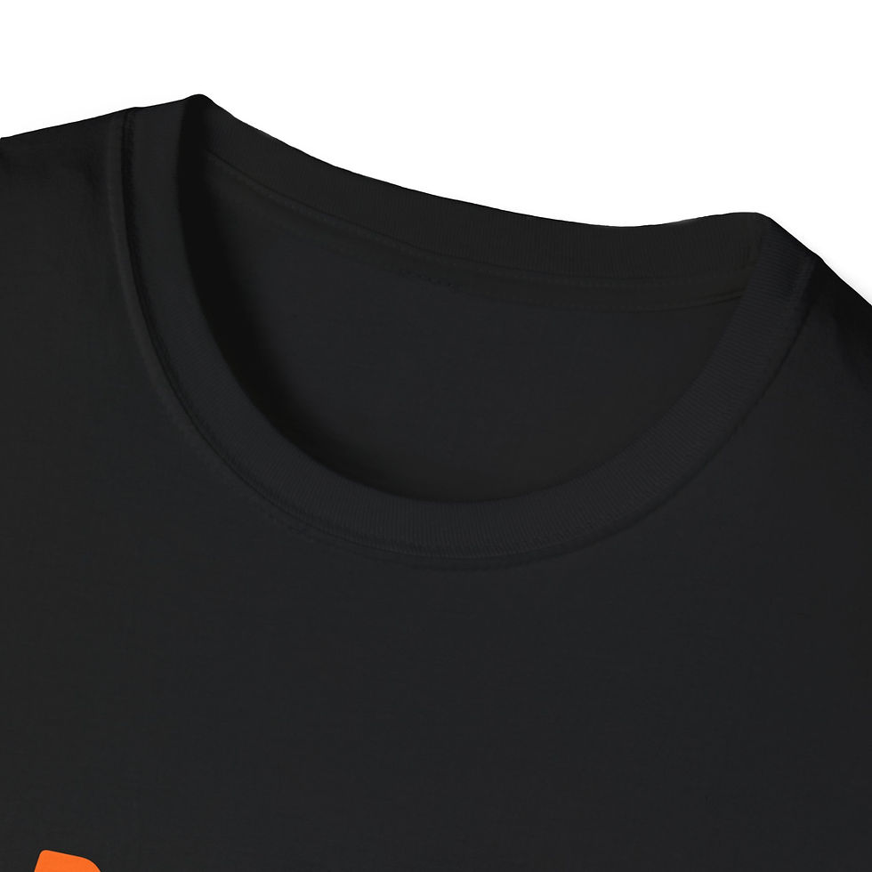 Thumbnail: Orange   "In this life" Blue Script Smiley T-Shirt