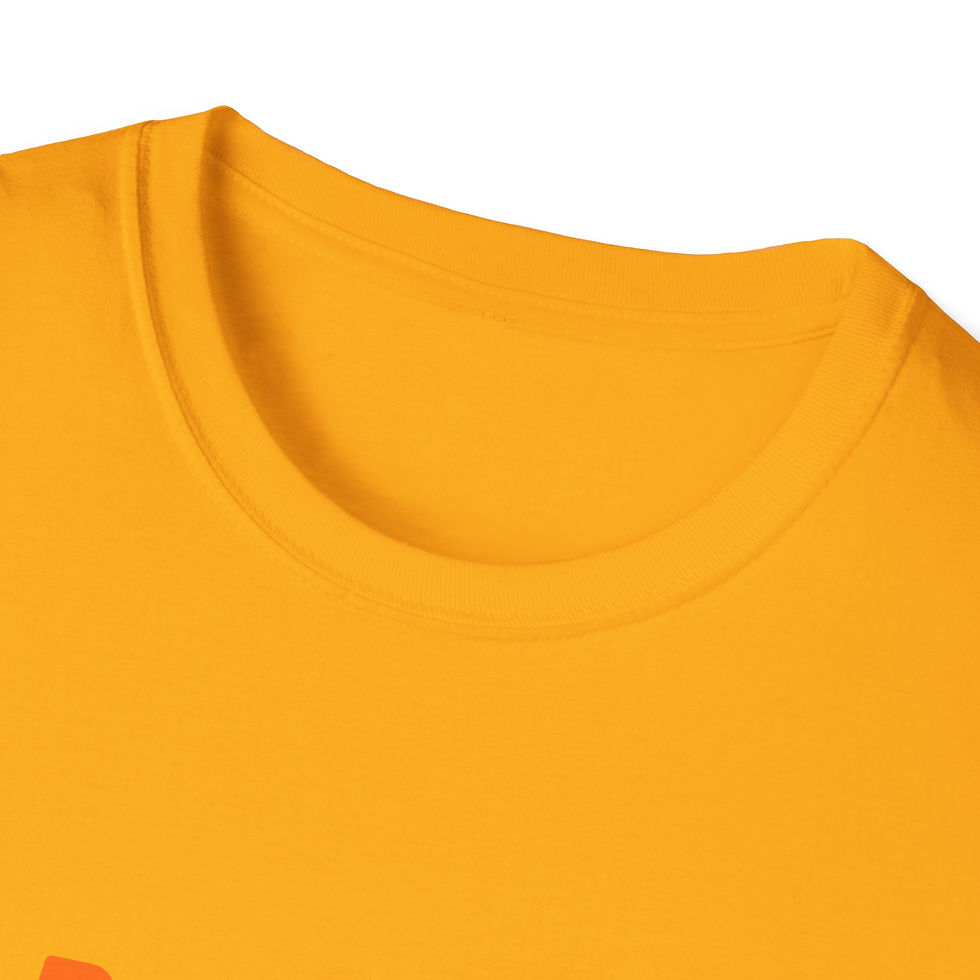 Thumbnail: Orange   "In this life" Blue Script Smiley T-Shirt