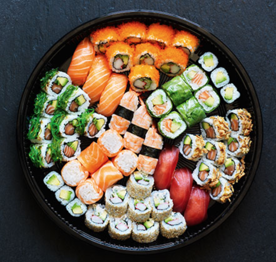 Arranged Food and Objects