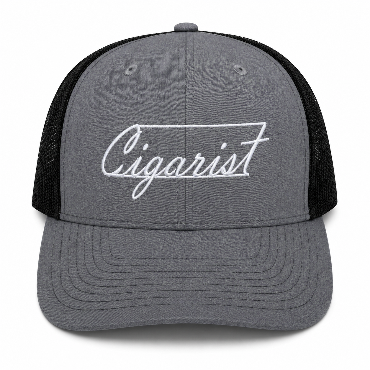 Embroidered Cigarist Trucker Hat